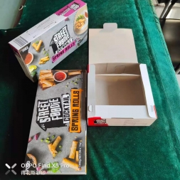 山东出口春卷盒 咖喱角彩盒